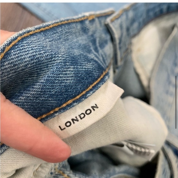 SLVRLake womens Blue London long time coming distressed jeans 29 - Picture 5 of 10